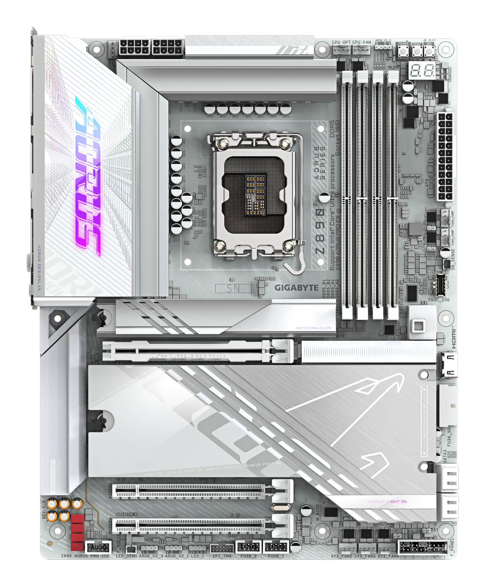 Bekijk afbeelding 2 van Gigabyte Z890 AORUS Pro ICE (Z890, S1851, ATX, DDR5)